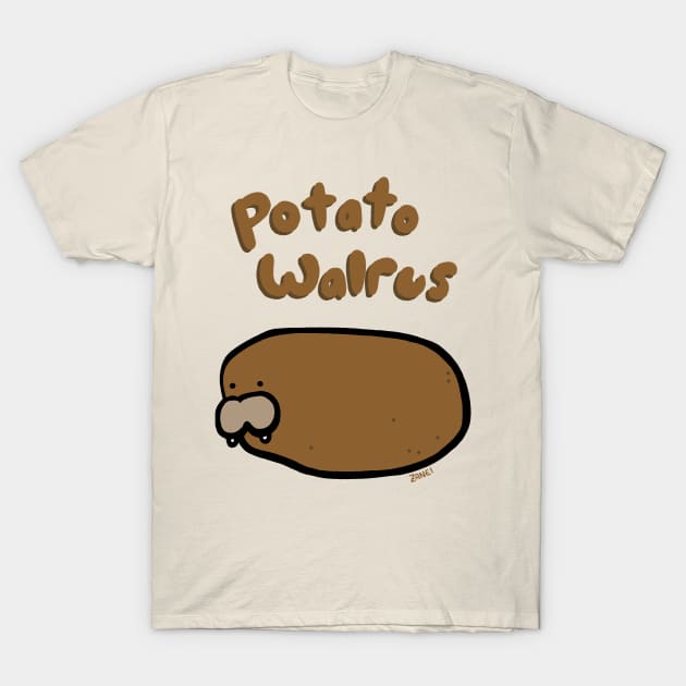 Potato Walrus T-Shirt by Sudds